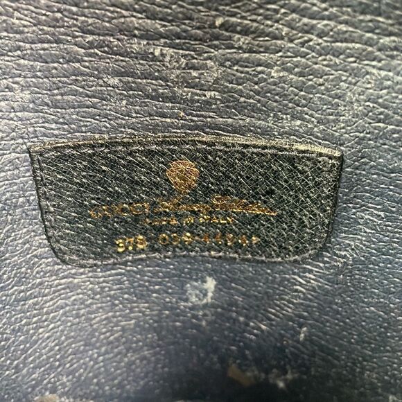 Gucci Small Vintage Blue Logo Clutch - Picture 8 of 9